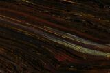 Polished Tiger Iron Stromatolite Slab - Billion Years #161869-1